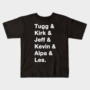 Tropic Thunder Names White Kids T-Shirt